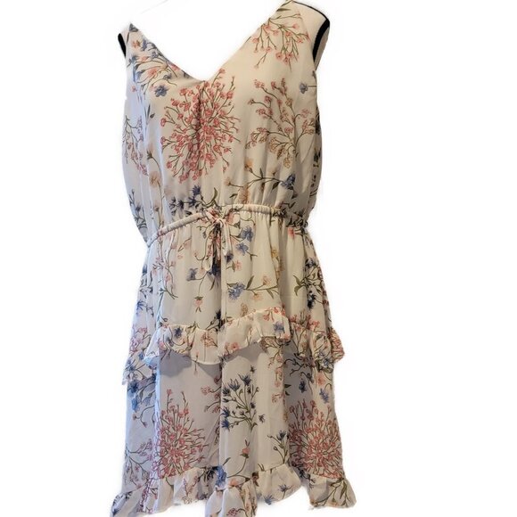 NWT Princess Polly Ora spaghetti strap mini dress - flounced skirt - sz 12 - Picture 1 of 6